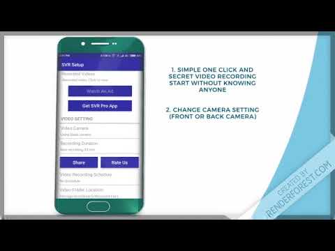 Svr, background video recording, secret camera app su google play Descrizione camera in inglese