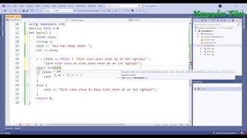 C++ Bài 7: Toán tử 3 ngôi