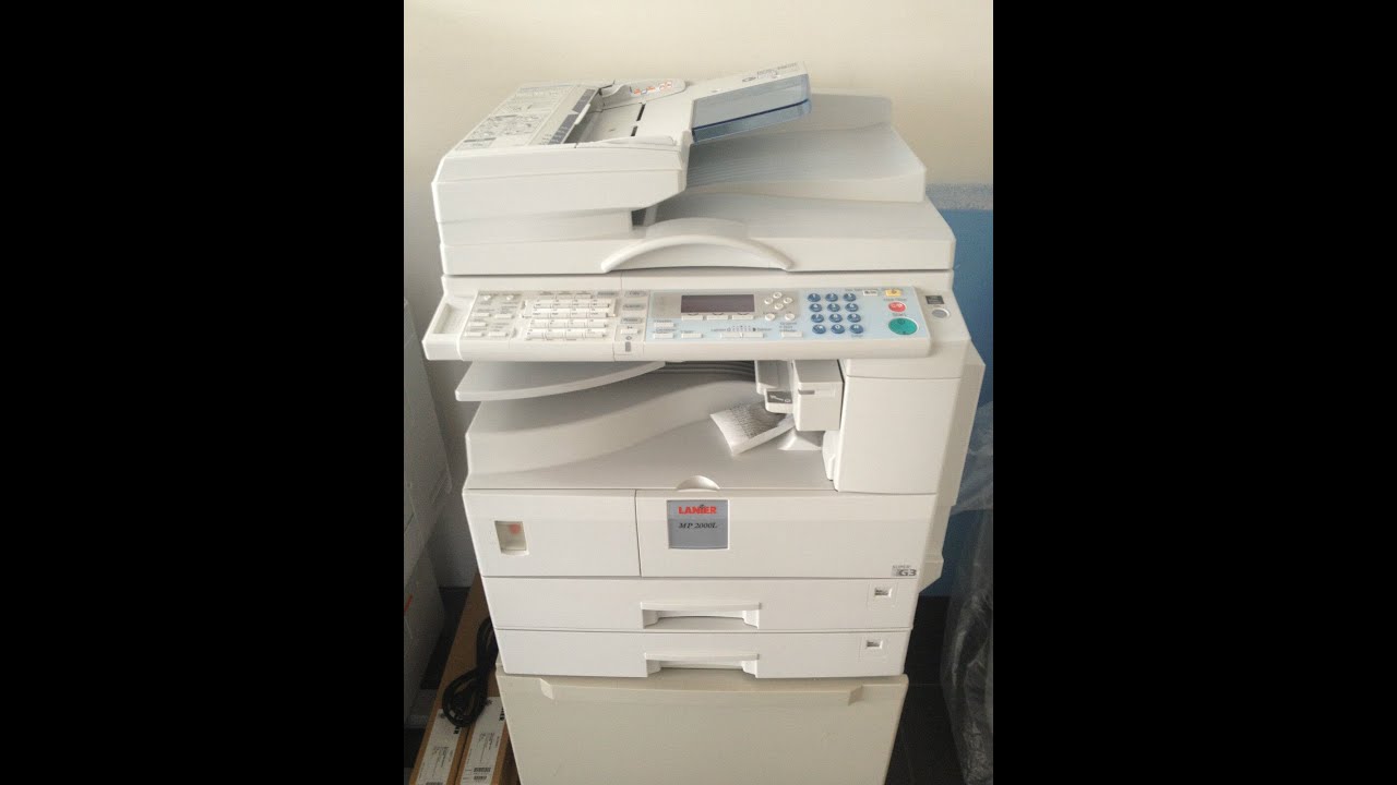 Ricoh MP2000 Paper Tray Setting