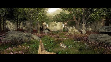 Unreal Engine 4 Ancient Ruin Scenery.