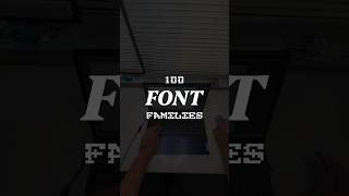 Get 100 font families pack, comment “FONTS” and check your DM. 😳 #graphicdesign #fonts #design