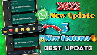 WhatsApp New update 2022 | Add new emojis in Tamil | How to add new emojis in Reaction emoji |Tricks screenshot 4