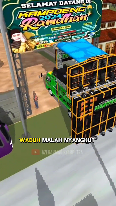 TAKE A SOUND SYSTEM TRUCK TO THE RAMADHAN VILLAGE FESTIVAL‼️#shorts #bussid #viral