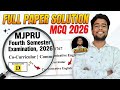 mjpru 4th sem communicative english mcq 2026 | co-curricular paper full solution | ba bsc bcom bba