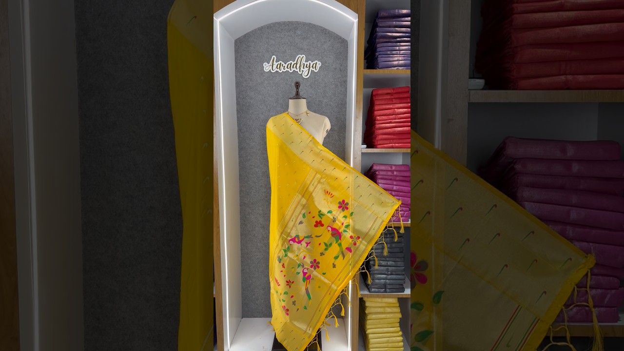 Pure Zari Triple Muniya Border Parrot Paithani Dupatta