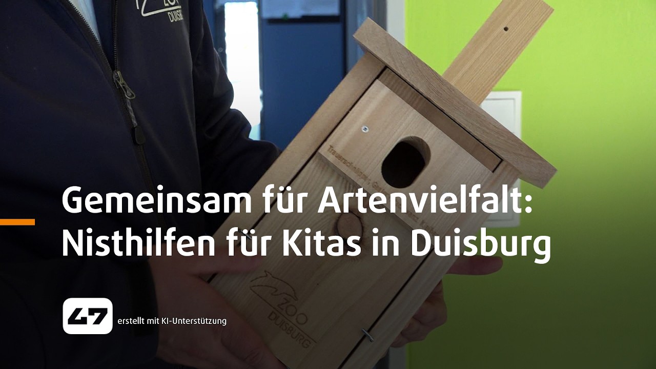 STUDIO 47 .live | GEMEINSAM FÜR ARTENVIELFALT: NISTHILFEN FÜR KITAS IN DUISBURG
