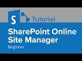 SharePoint Online Site Manager Beginner Tutorial