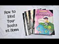 How to bind books at home  craftic corner