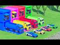 GIANT TRUCK CARRYING EXCAVATOR! COLORFUL TRUCKS ADVENTURE FS22 || FUN FS22 TRUCK VIDEO