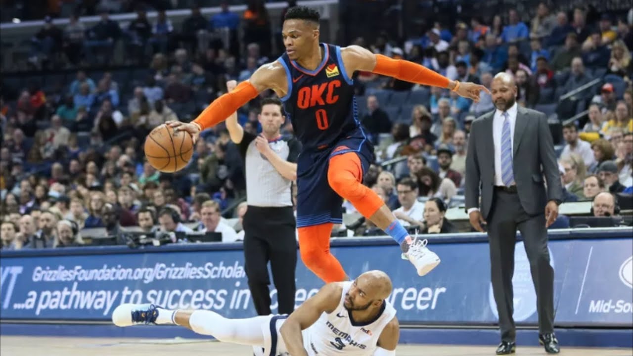 No Conley, Grizzlies Drop Thunder to 8th Seed! 2018-19 NBA Season steven adams tattoo