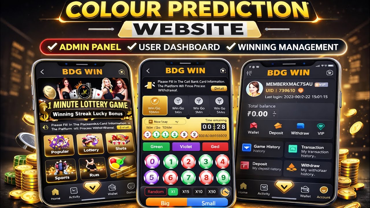 Colour Prediction Website BDGwin Free Source Code - YouTube