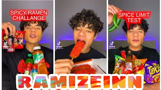 Ramizeinn TikTok Complication | 13 Minutes of Ramizeinn Eating Spicy Food Part 4