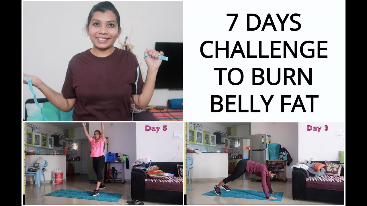 7 DAY CHALLENGE | 7 MINUTE WORKOUT TO LOSE BELLY FAT - YouTube