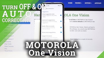 How to Activate Auto-Correction in Motorola One Vision -  Text Replacement Feature
