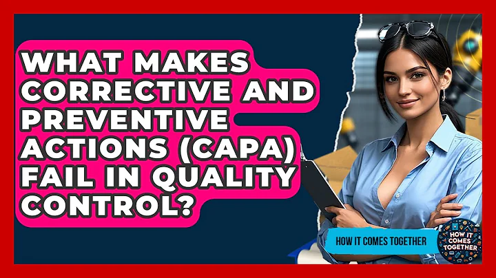 What Makes Corrective And Preventive Actions (CAPA) Fail In Quality Control? - How It Comes Together