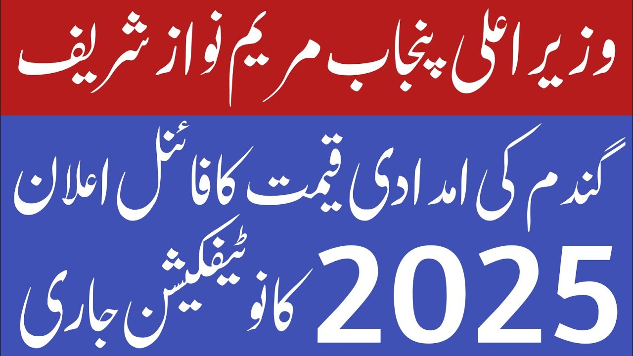 CM Punjab Wheat Supported Price 2025 | Today Wheat Support Price in ...