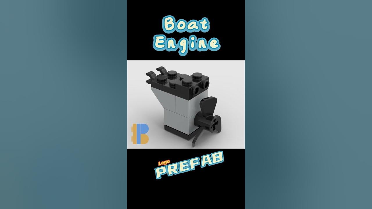 Lego Boat Engine stop motion animation #shorts #lego #legoaddict #