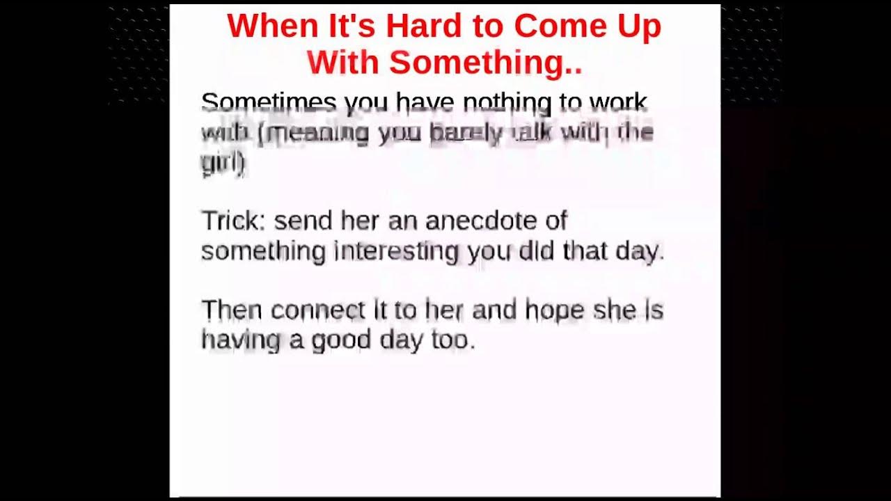 First Text Message to a Girl Examples of First Texts to Girls YouTube