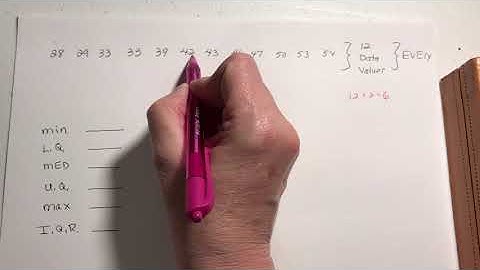 MAT 136 - Five Number Summary - InterQuartile Range