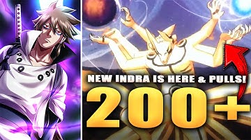 NEW INDRA IS HERE & 200+ SUMMONS! NARUTO CHAKRA RESONANCE GAMEPLAY! (x7game)