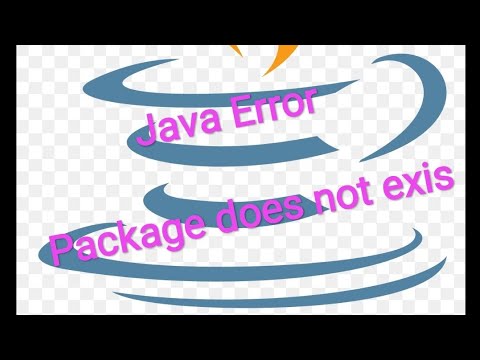 java error | package system does not exis | programming problem | solved