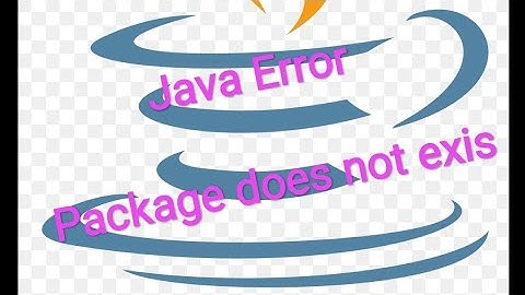 java error | package system does not exis | programming problem | solved