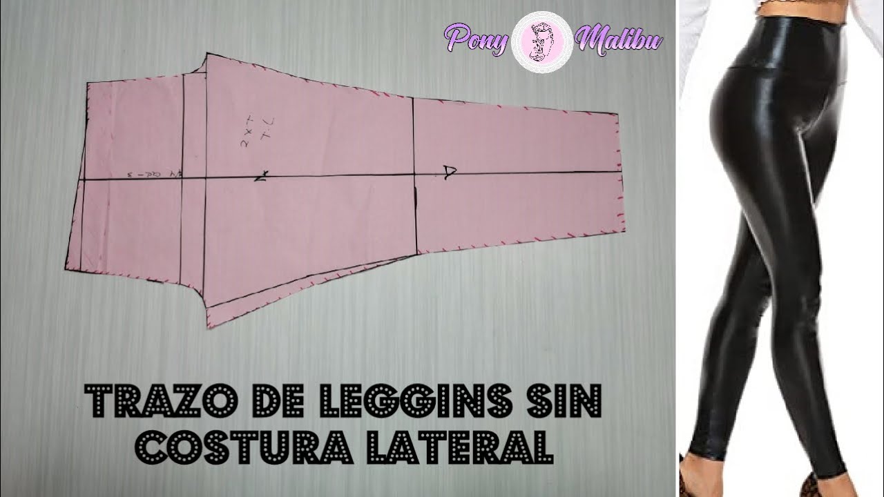 HACER PATRÓN DE LEGGINS SIN COSTURA LATERAL || Tips de Costura || - YouTube
