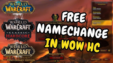 FREE NAMECHANGE in WOW CLASSIC HARDCORE | FRESH | ERA