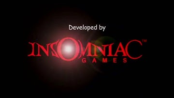 Sony Computer Ent America, Universal Interactive Studios and Insomniac Studios logos 1998