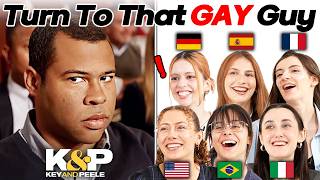 Europeans React To KEY AND PEELE For The First Time | Town Hall, Substitute Teacher, Browser History