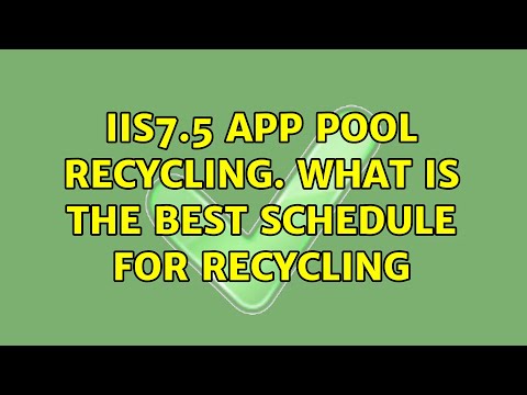 IIS7.5 App Pool recycling. What is the best schedule for Recycling