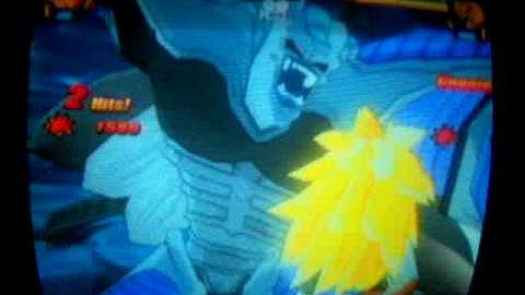 DBZ Tenkaichi 3 SSJ3 Kid Goku GT vs Hirudegarn