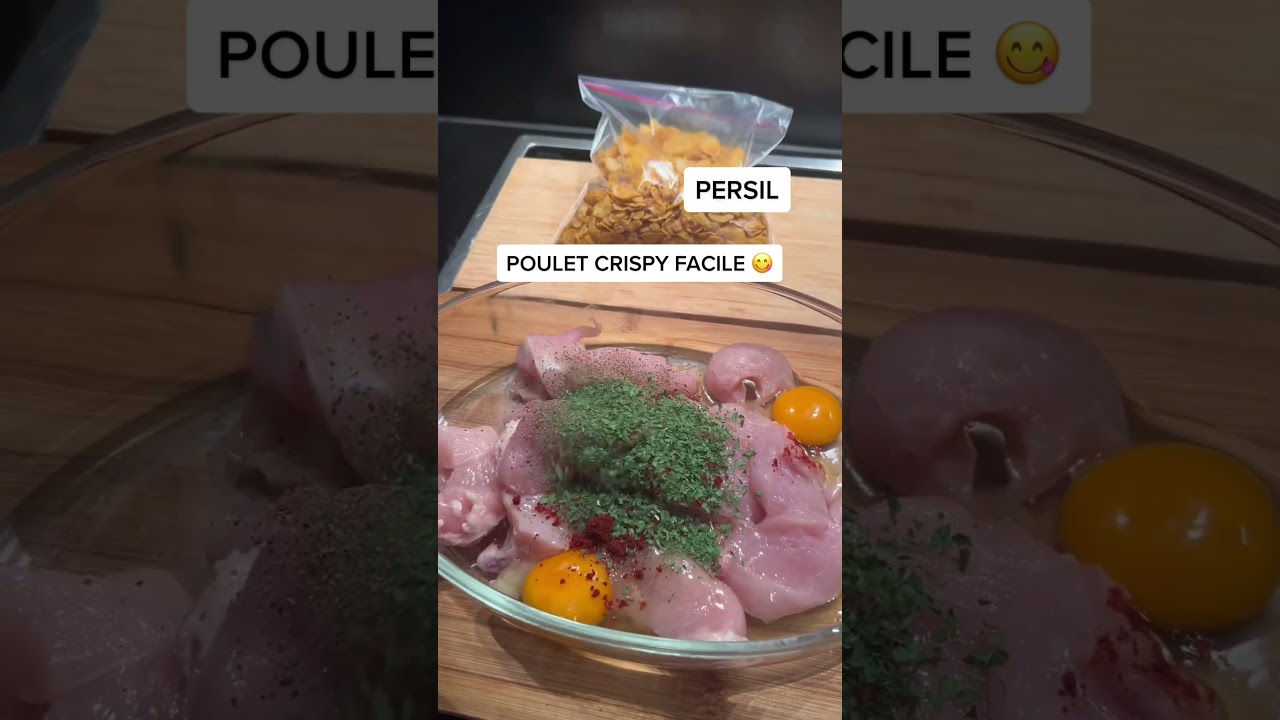 Délicieux poulet crispy pané au corn flakes rapide et facile 😋  