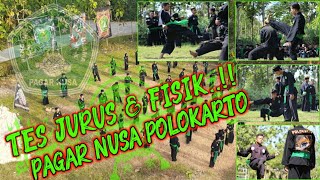 PART 1||Tes Jurus&Fisik!!UKT Pagar Nusa Polokarto