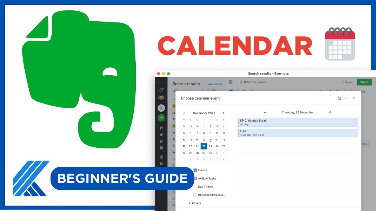Beginner's Guide to Evernote Calendar Full Walkthrough YouTube