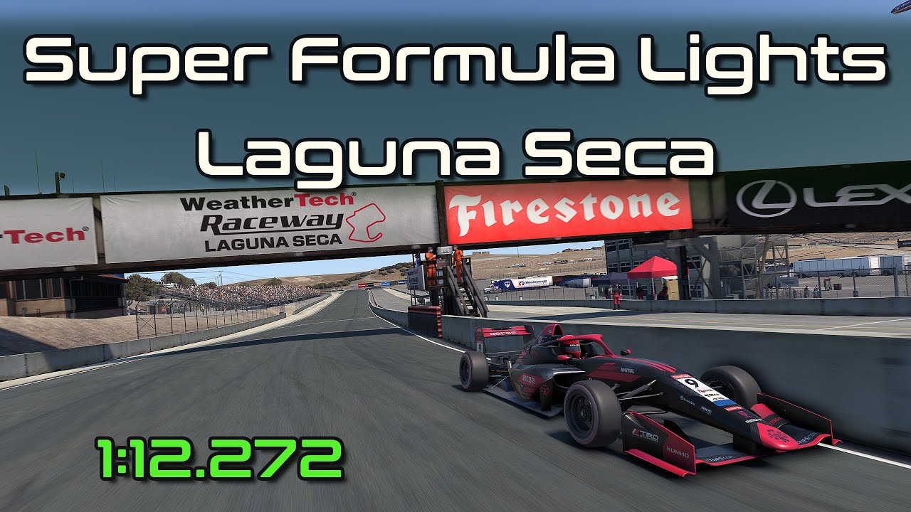 iRacing SFL Super Formula Lights Laguna Seca Q Hotlap 