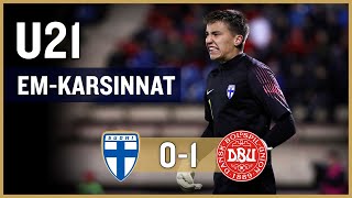 U21 Highlights: Suomi - Tanska 0-1 | UEFA U21 EURO 2021 -karsinnat | 14.10.2019