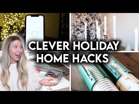 10 CLEVER HOLIDAY HOME ESSENTIALS | DECOR HACKS + ORGANIZATION