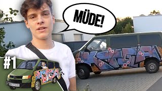 Beim FAHREN auf der Autobahn EINGESCHLAFEN!  | Roadtrip #1