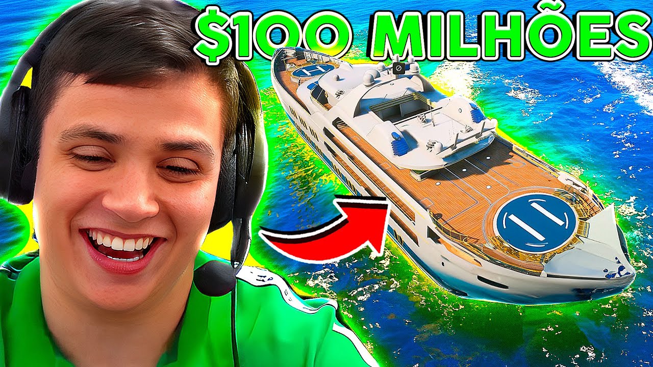 COMPREI IATE DE $100 MILHÕES no GTA RP! (Paulinho o LOKO)