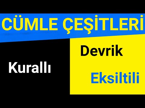 Cümle Çeşitleri | Kurallı Cümle | Devrik Cümle | Eksiltili Cümle | LGS | YKS | KPSS