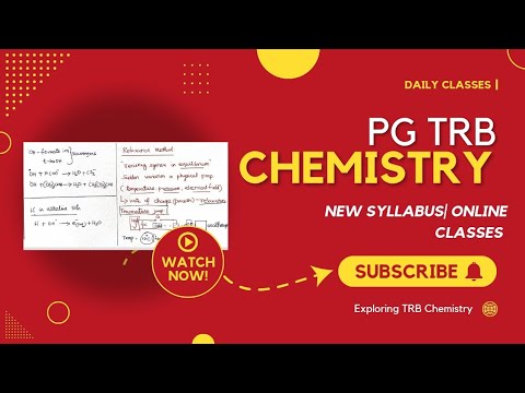 PG TRB Chemistry Complete online classes for New Syllabus 2024|  Relaxation Methods | UNIT 5