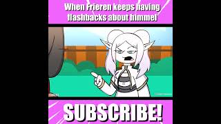 When Frieren keeps having flash backs about Himmel..  #animation #funny #animationmemes