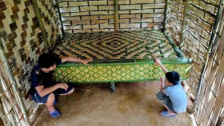 Single father takes care of disabled child and perfects bamboo bed | Ly Oanh's daily life