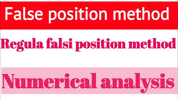 Numerical analysis|False position method|Regula falsi method| (Bangla).#gravity360.