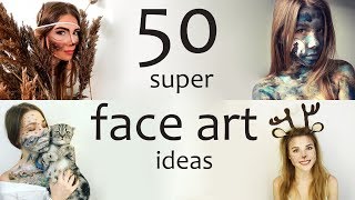 50 идей для face art.  50 super face painting ideas