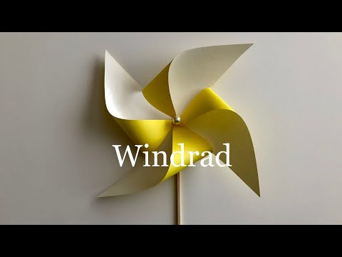 Video: Wie macht man ein Blumenwindrad?