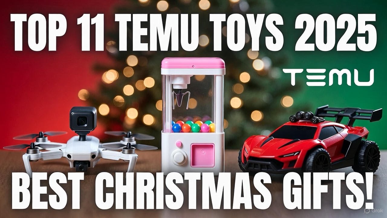 🎄 TOP 11 TEMU TOYS for Christmas 2025! Drones, RC Cars & Claw Machine 🚁