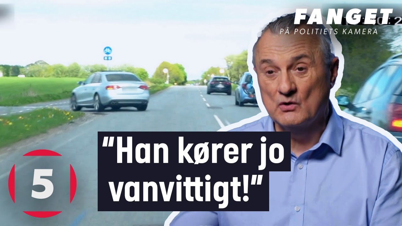 Vanvidsbillist på landevej! | Fanget På Politiets Kamera | Kanal 5 Danmark