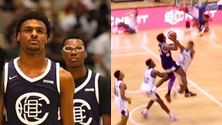 Bronny James STEALS the SHOW In LONDON During First Time On Court With Brother Bryce James